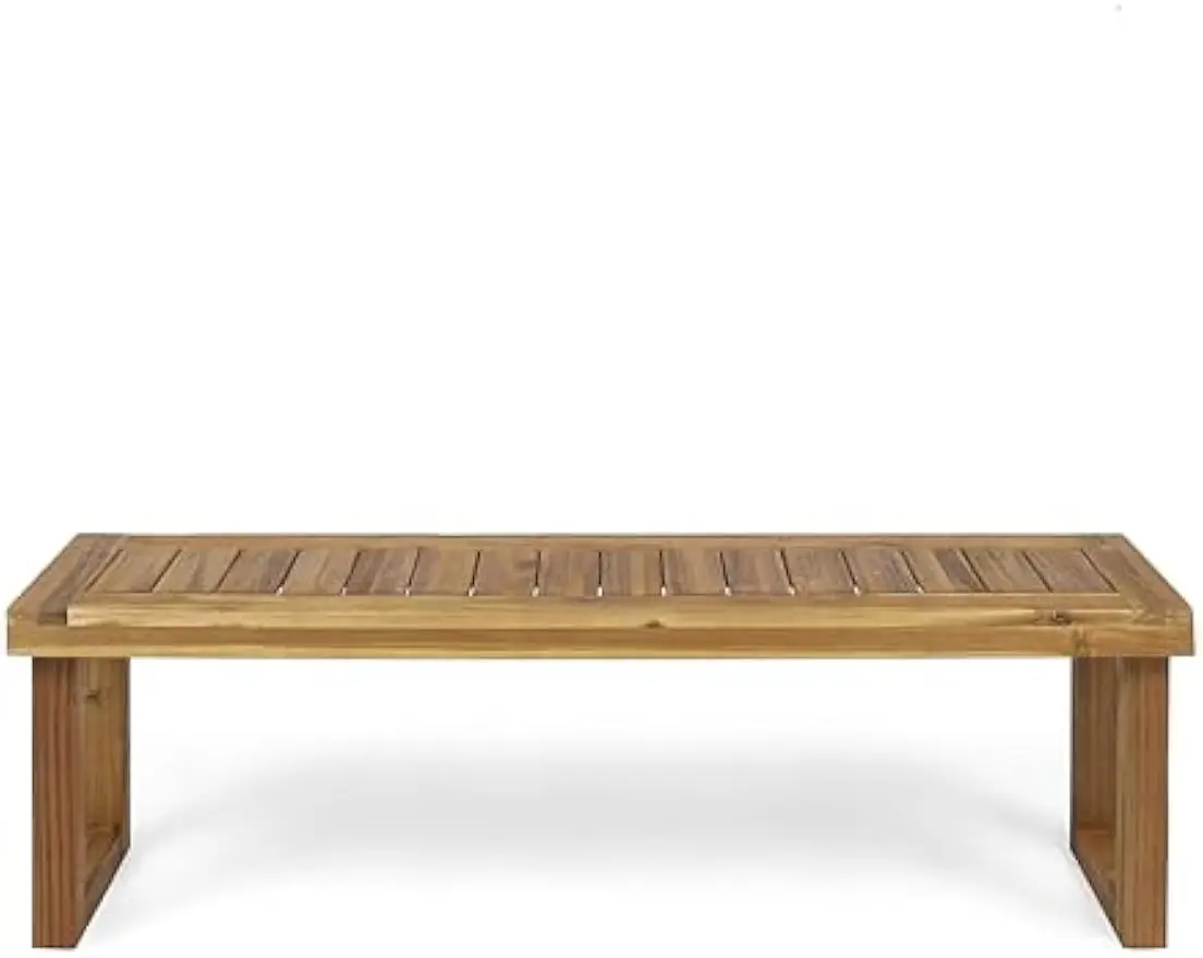 Moralis-Ensemble de salle à manger en bois d'acacia, chaise et banc, extérieur, 6 places, WUNICEF, 23.25 "W x 24" D x 33 "H