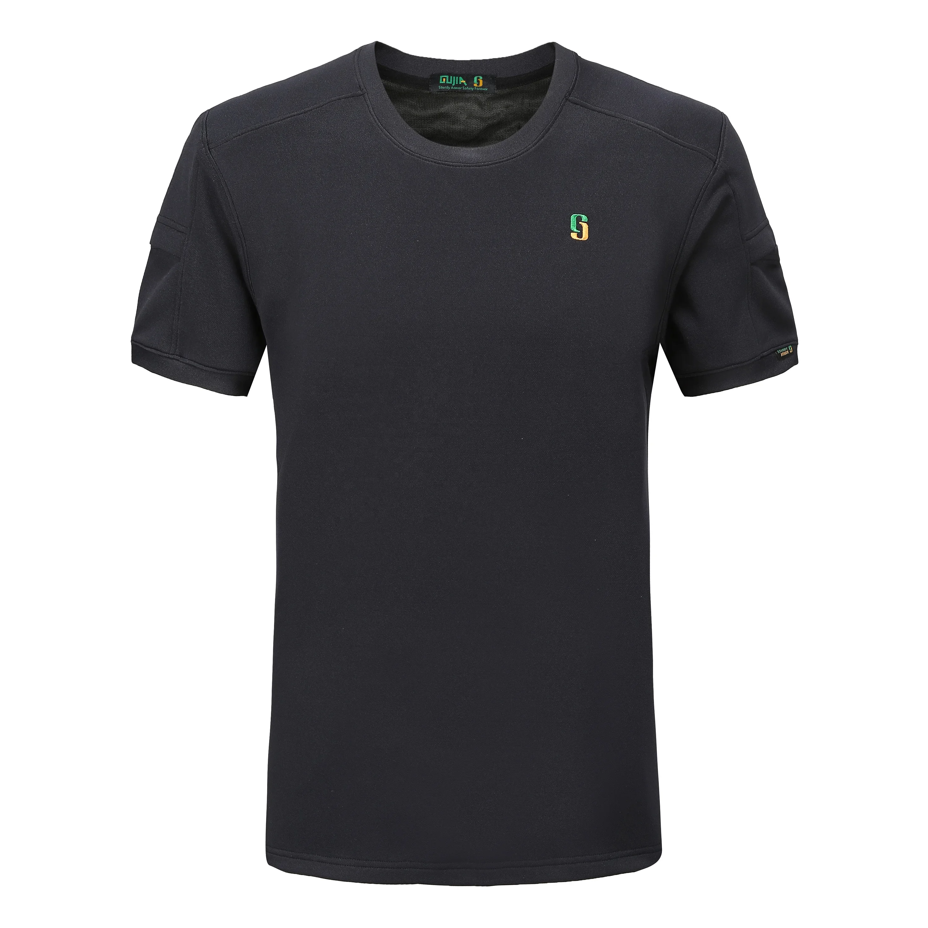 2026 New Sturdyarmor Patented Fabric  Slash Stab Proof Safety Protection Clothing Short Sleeve O Neck Tear Cut Resistant T Shirt
