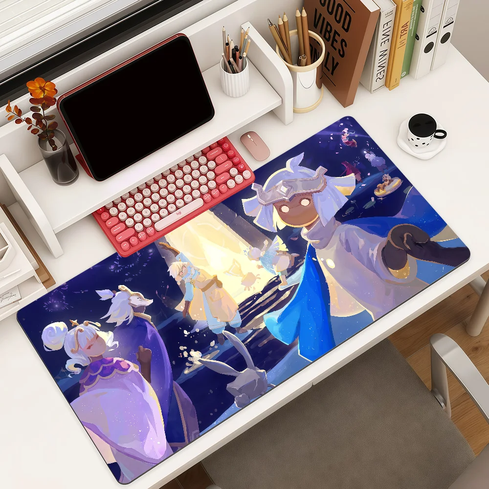 Game Sky C-Children Of The L-Light Mouse Pad Anti Slip Rubber Edge Locked Thickened Laptop Gaming Desk Mat