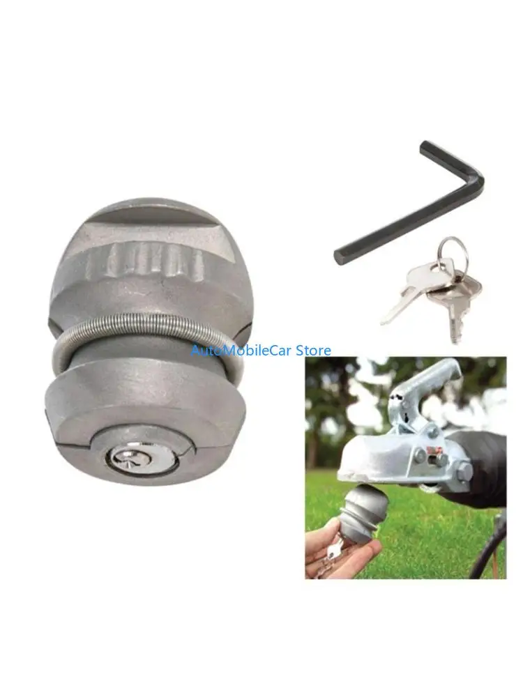 G8TE Insertable Hitch Coupling Lock For Caravans or Trailer For Security 50mm Lock