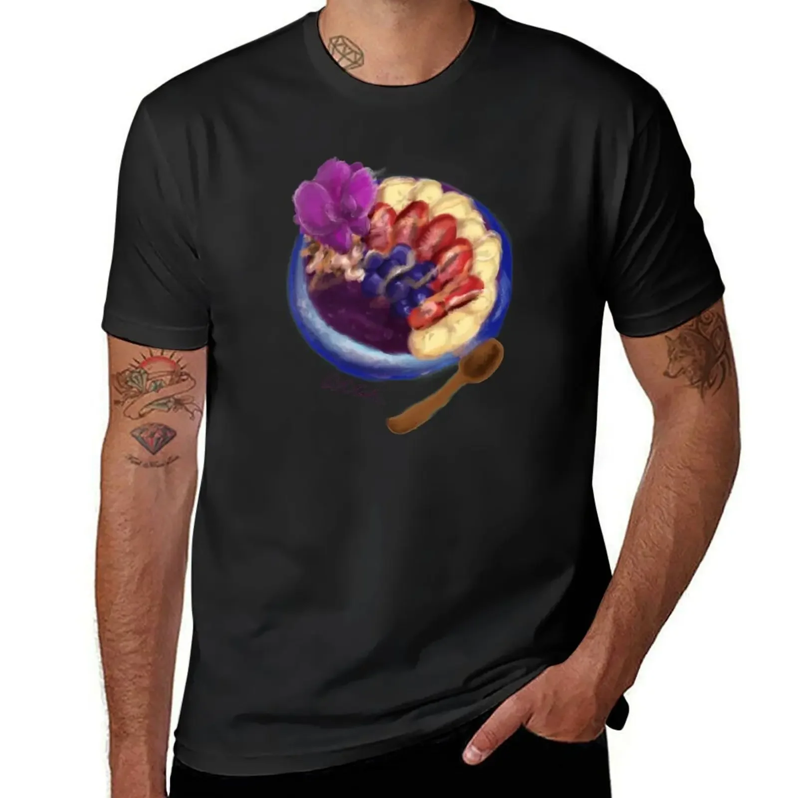 

Acai Lover bowl aloha impressionist painting hawaiian healthy berries Honey delicious addictive fresh hawaii T-Shirt