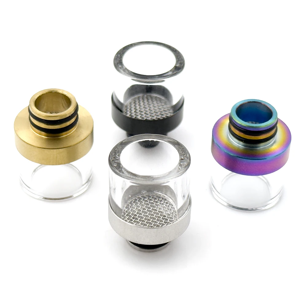 510 810 Drip Tip Mesh Mouthpiece Stainless Steel Glass Drip Tips for Kayfun Lite Subtank Mini TFV12 PRINCE TANK