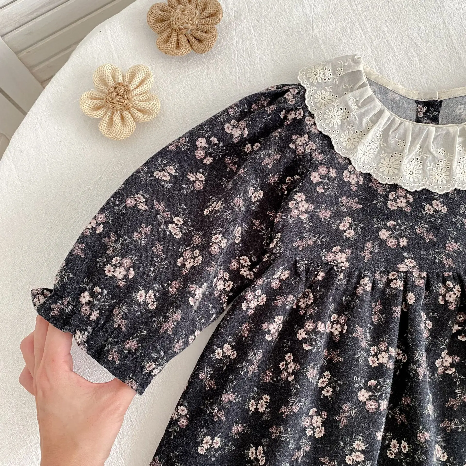 2026 Neuer Frühlings-Baby-Strampler für Mädchen 0-24M Langarm Baumwolle Bedruckt Koreanischer Stil Kletter-Strampler Süße Babykleidung – Detail 18