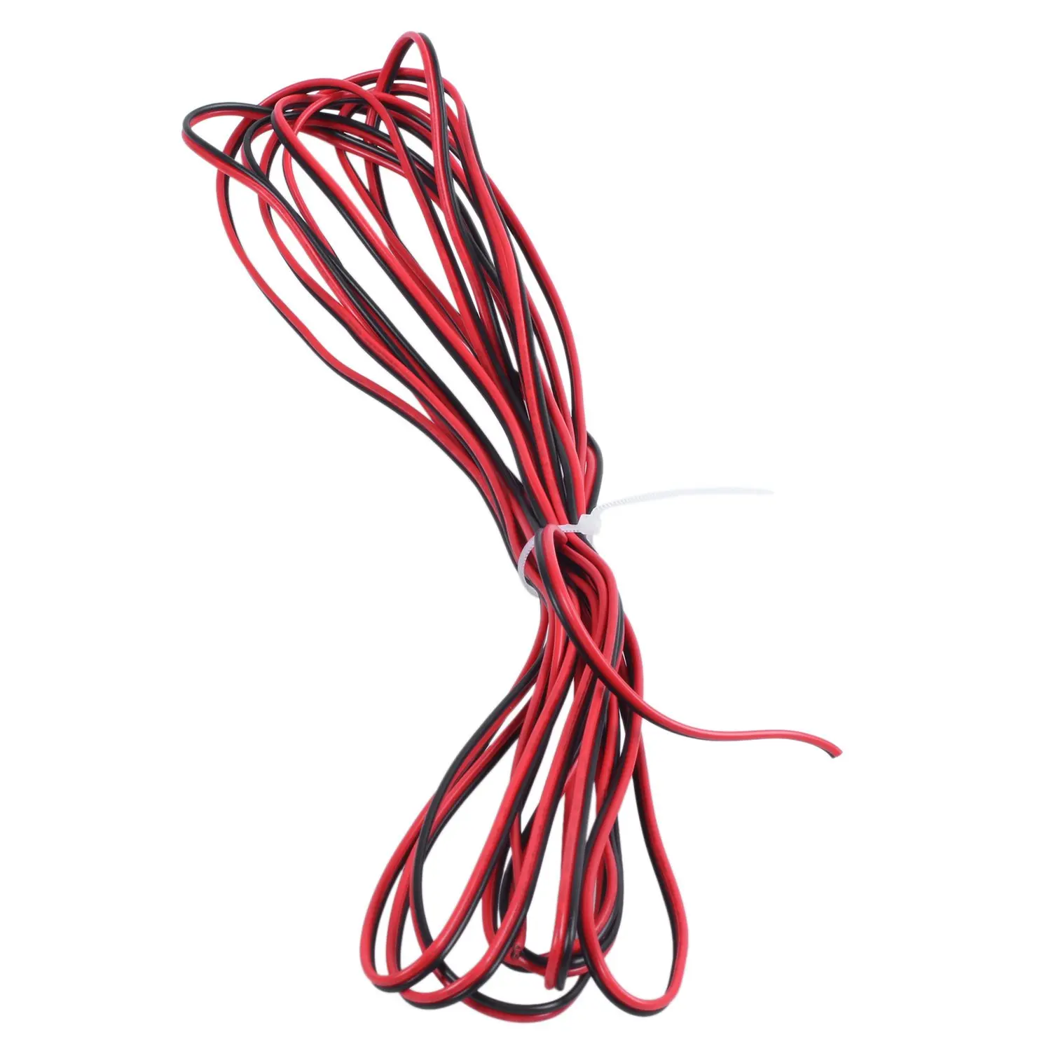 5M 22AWG Red Black Dual Core Electric Cable Wire for Car Auto Speaker-DT82