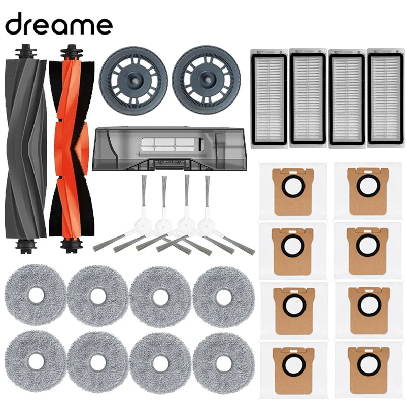 Dreame L20 Ultra Robot repuestos de aspiradora Dreame L30 Ultra cepillos laterales principales de goma paños de fregona filtros HEPA accesorios de bolsa de polvo