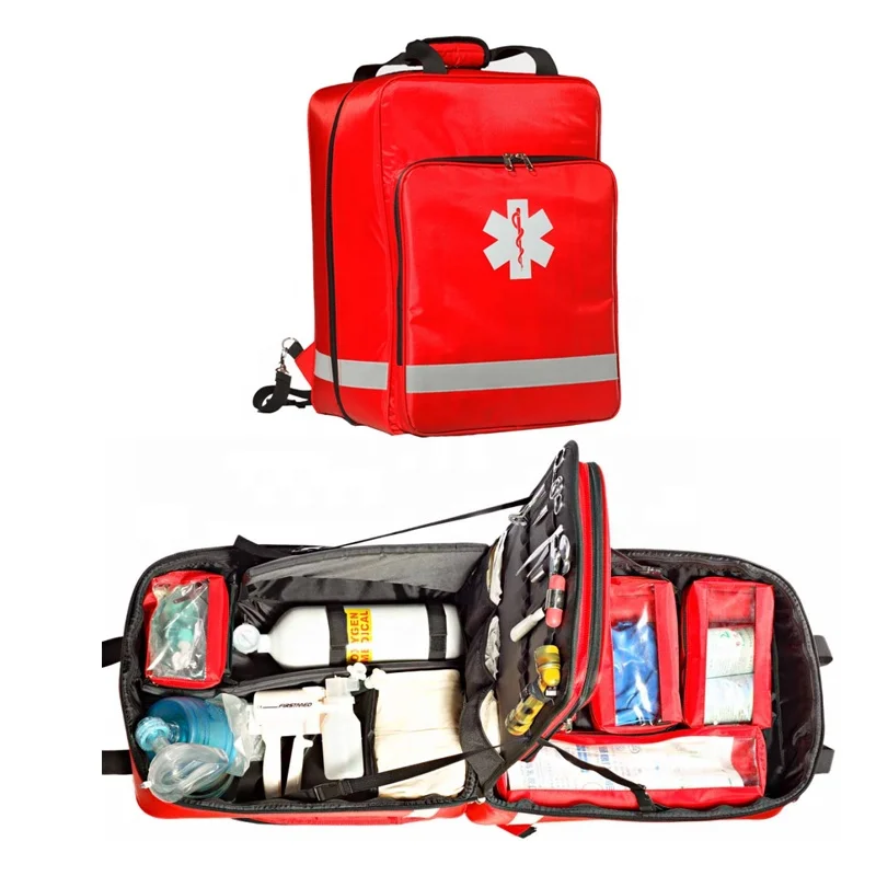 Small Waterproof Car First Aid Kit Emergency Kit Supplies Home Travel Integrated First-aid Kit with Trolley