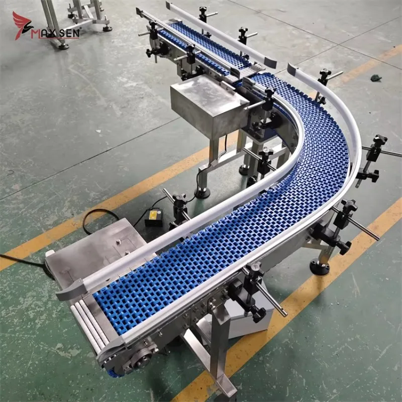 Customized High Quality PP Belt Modular Conveyor for Beverage and Food Production Line