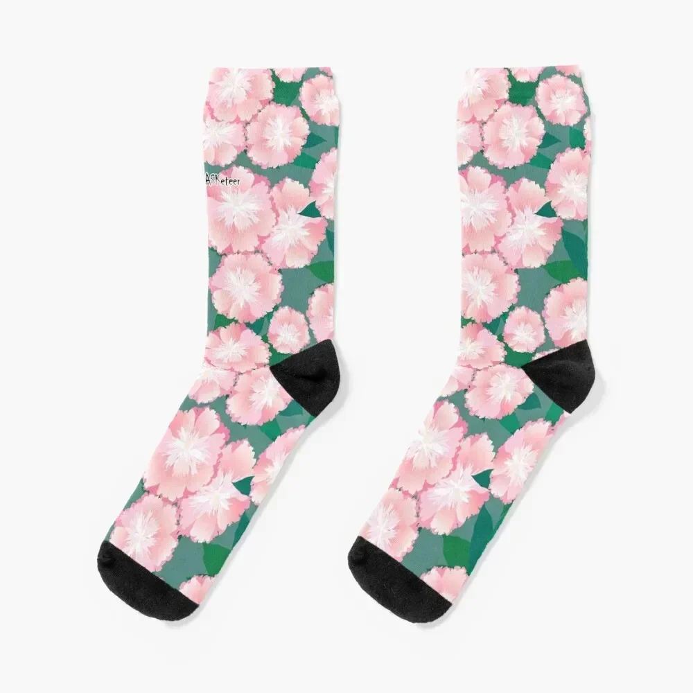

Happy Flowers 09 Socks man designer brand floral Socks For Girls Men's