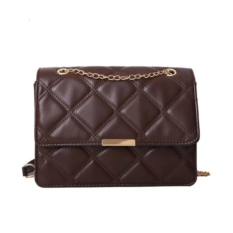 

Square Bags Pu Leather Shoulder Bag Flap Chain Satchel
