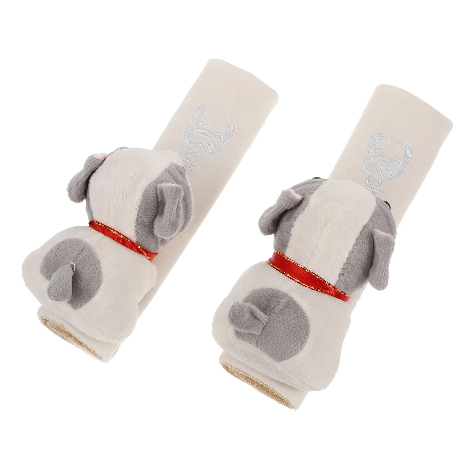 

2pcs Safety Shoulder Pad Car Seat Strap Pads Cute Cartoon Car Seat Strap Cover Velvet Auto Protector Lightweight Portable