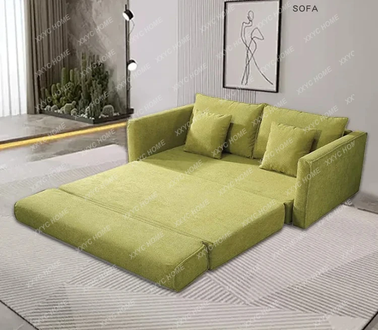 Living  Sofa Integrated Dual-Use Lunch Break Lazy Fabric Sofa Folding Sofa
