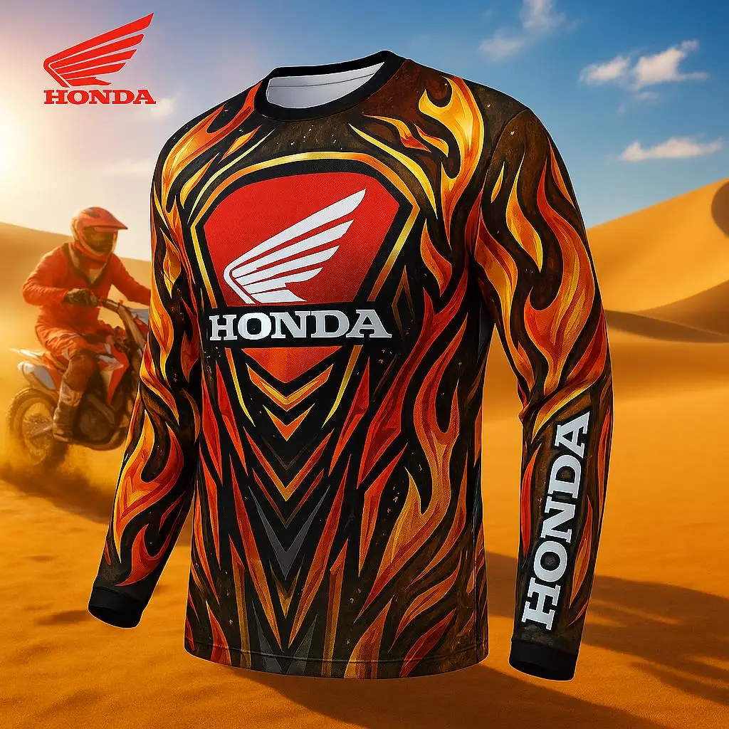 

Футболка Honda Adventure Off Road для мотоцикла 2026, дышащий трикотаж для горного велосипеда для любителей гонок, Ropa, мотокросс Hombre