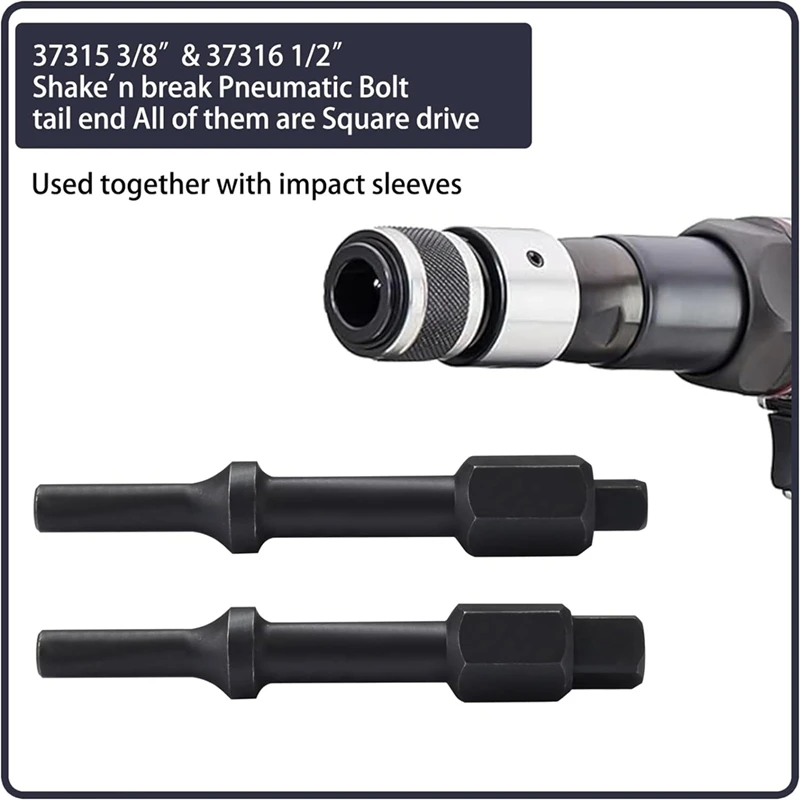 

Pneumatic Bolting Breakout Kit 32029, Pneumatic Drill Head Kit 37315 3/8Inch And 37316 1/2Inch Bolt Breaker