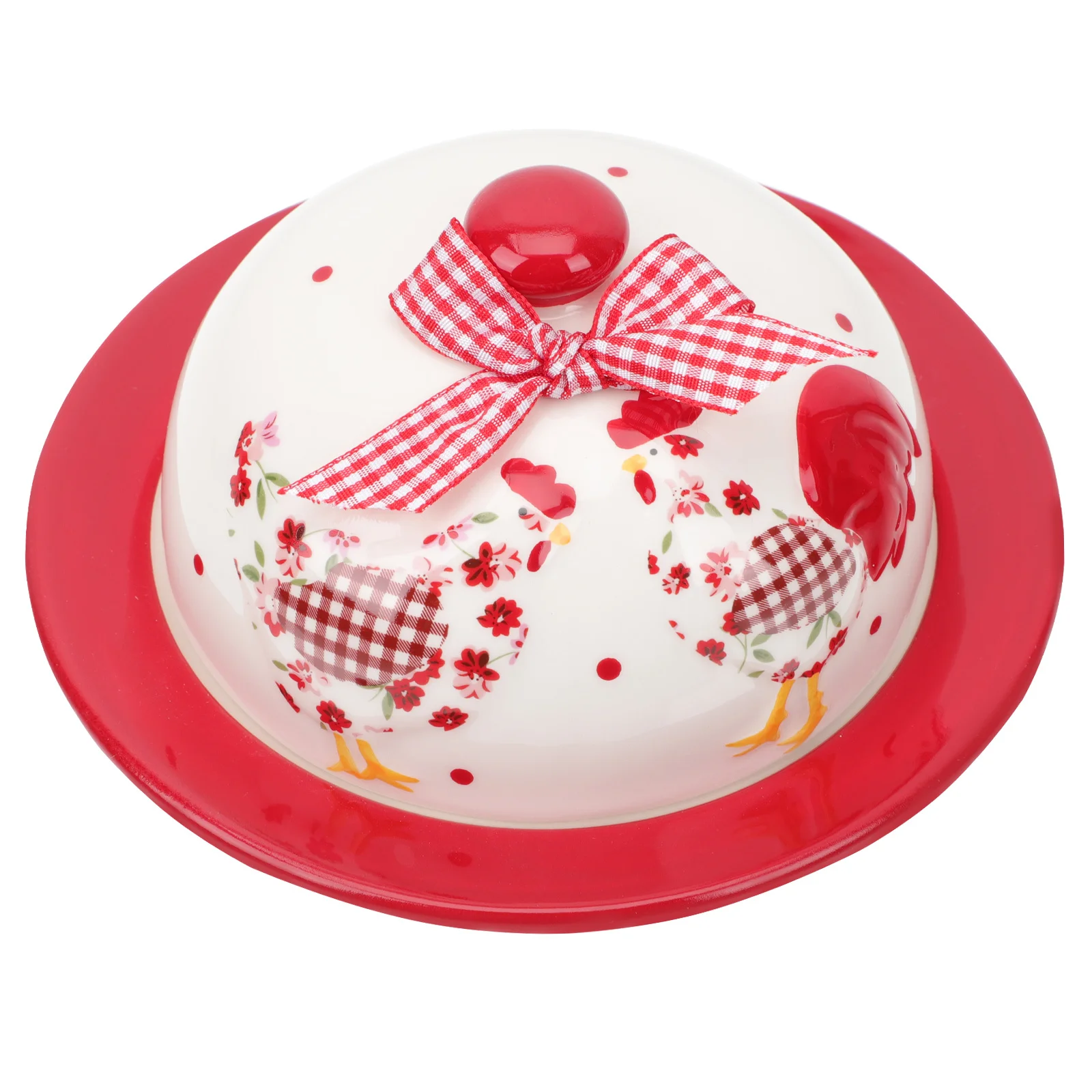 

Ceramic Butter Box Food Dish with Lid Kitchen Butter Storage Tray Cheese Container Food Service Plate Pastry Tray