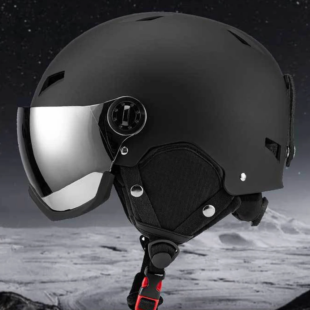 Casco de esquí de invierno con gafas, casco de Snowboard, carcasa protectora ABS, casco de esquí de espuma EPS para hombres, mujeres y jóvenes