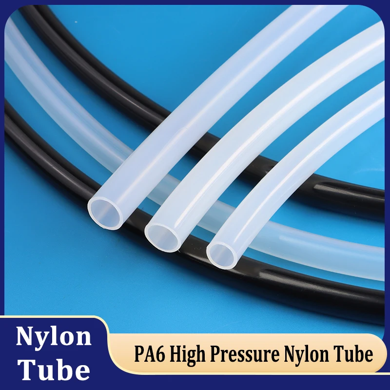 

1~10M PA6 High Pressure Nylon Tube Air Tubing 4 6 8 10 12 14 16mm Rigid Polyamide Pipe Line for Compressor Component Pneumatic