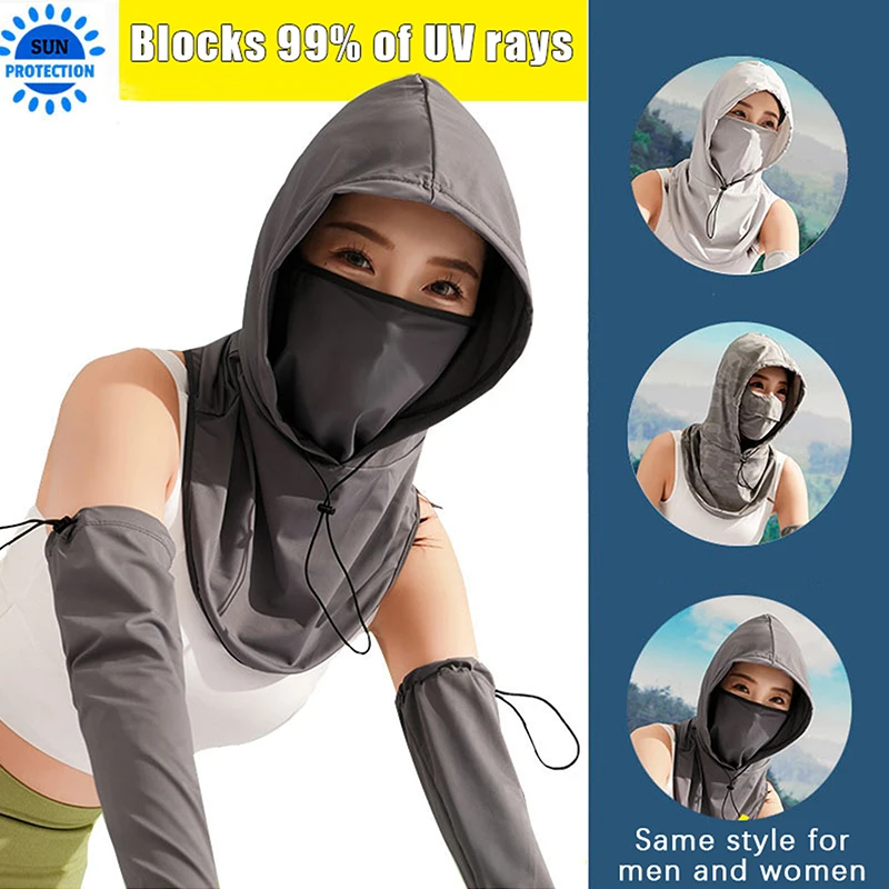 Cooling UV Protection Hood Breathable Full Head Mask Face Cover For Men Women Cycling Motorcycle Fishing