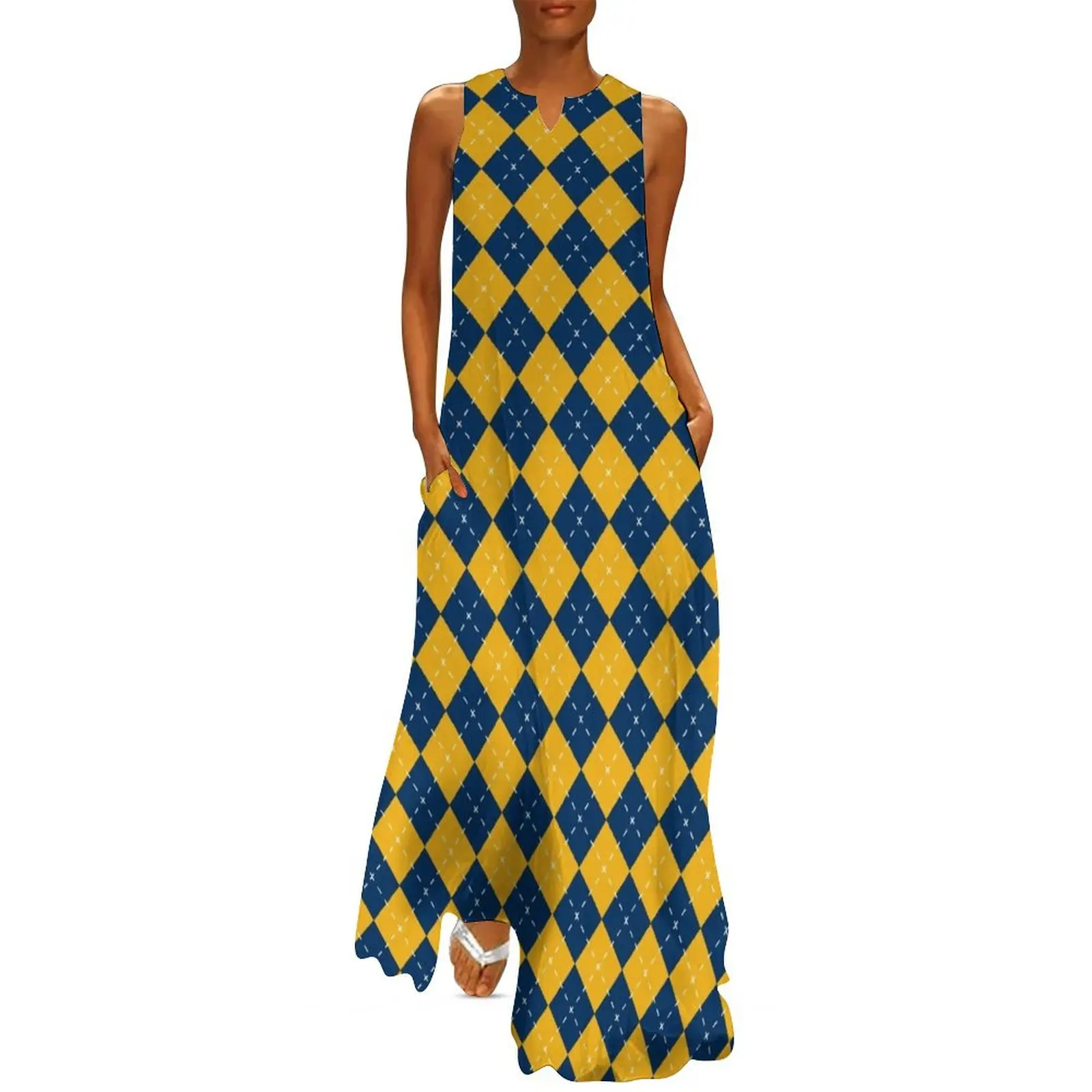 Morgantown - Argyle Long Dress dresses for women dresses for woman