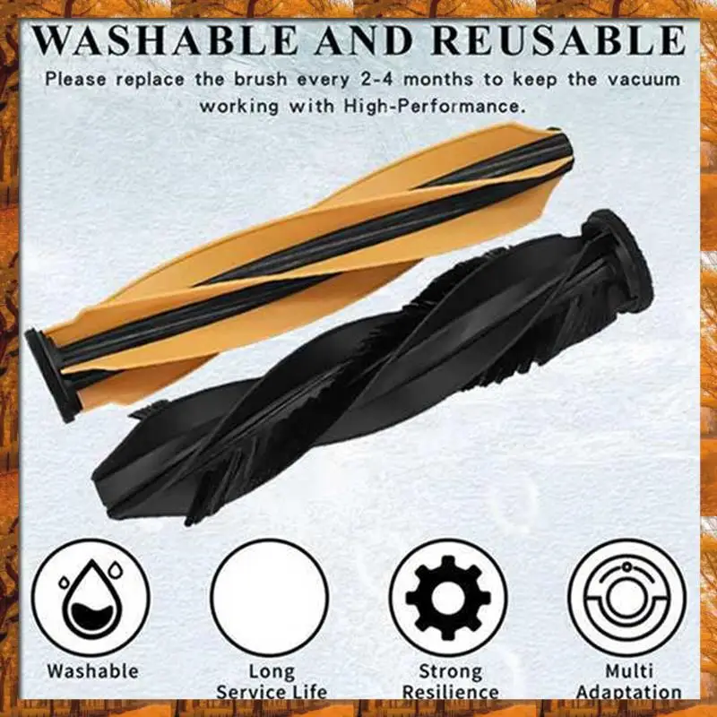 A60T New Main Side Brush Filter For Dreame S40 Enhanced Edition/X50 Ultra/X50 Master/L50 Pro Ultra/MOVA V50 Ultra Vacuum Parts