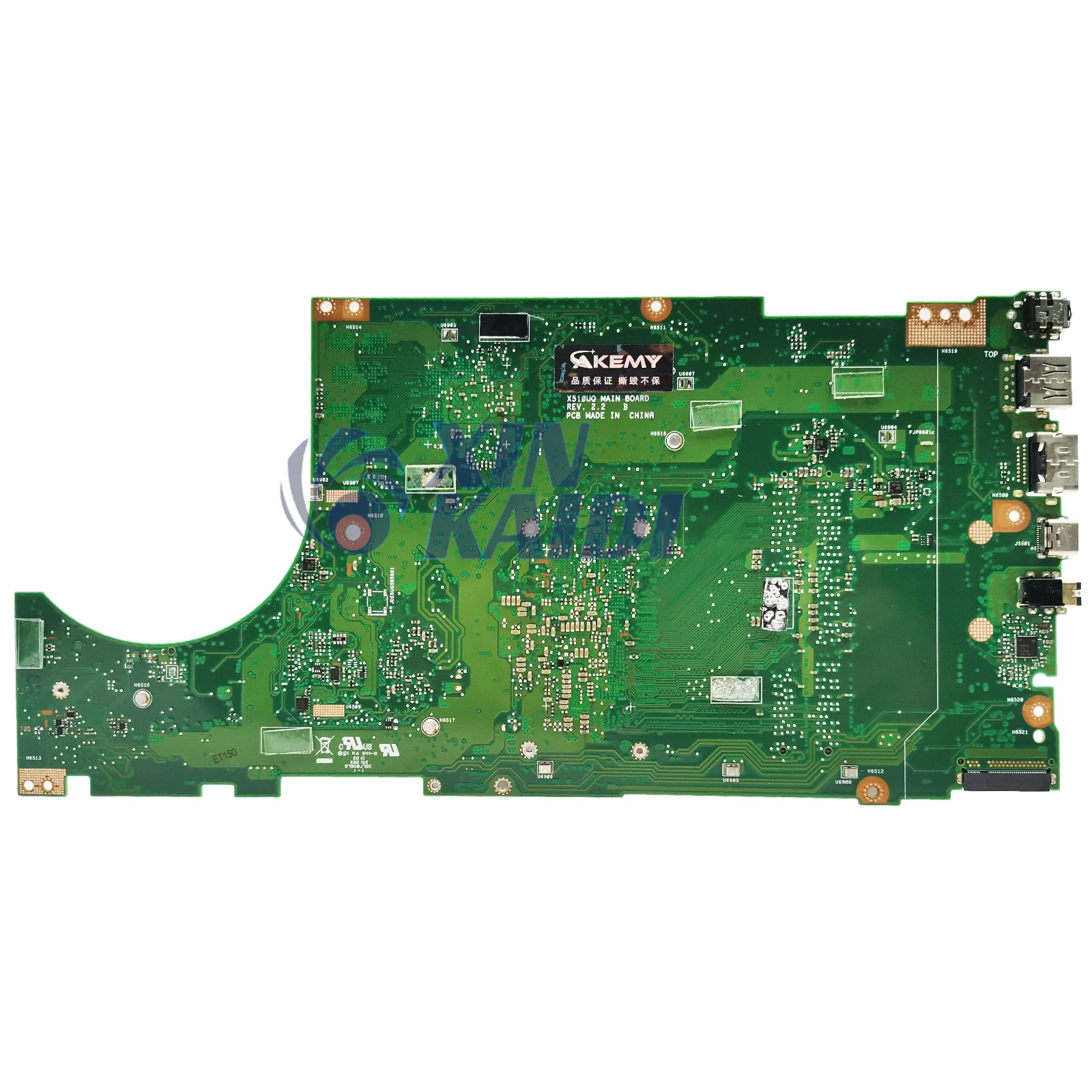 Imagem -03 - Mainboard para a Placa-mãe do Portátil X510uf X510ua X510uq S5100ur S5100u w i3 i5 I76th 7o 930mx 940mx Mx150 100 Testado