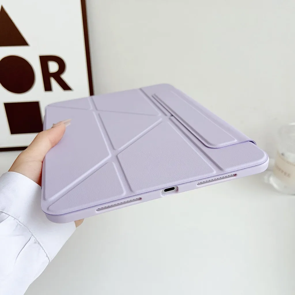 Magnetic Acrylic Detachable Tablet Case For iPad Mini 2024 Mini 7 A17 Pro 8.3 inch Mini7 Mini6 Y-folding Full Protective Cover