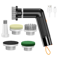 A84G-Portable Handheld Automatic Crevice Cleaning Brush Cordless Electric Rotating Shower Scrubber Handheld Scrub