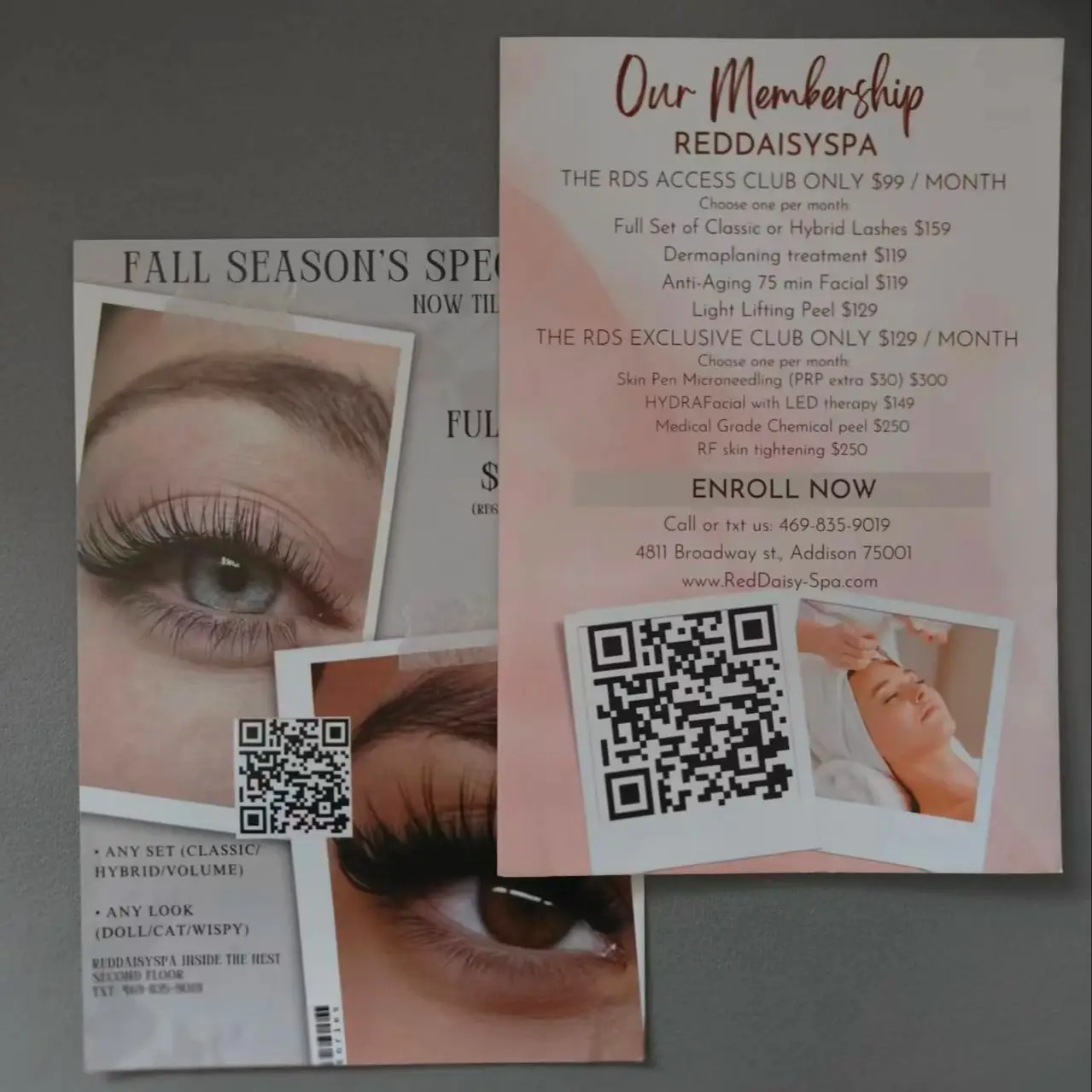 200/300 piezas Personalizar folletos A5 A6, folletos publicitarios y impresión de papel de 157 g para salones de belleza y su negocio