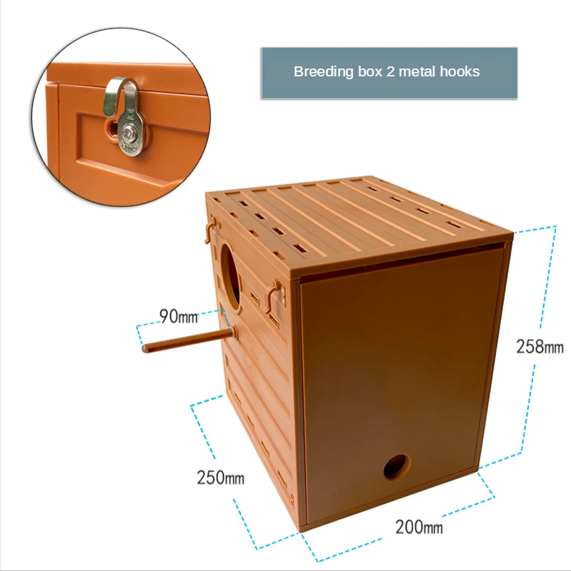 Breeding Box Parrot Laying Nest Pull-out Door With Drawers Plastic Models Disassemble And Clean The Bird Nest