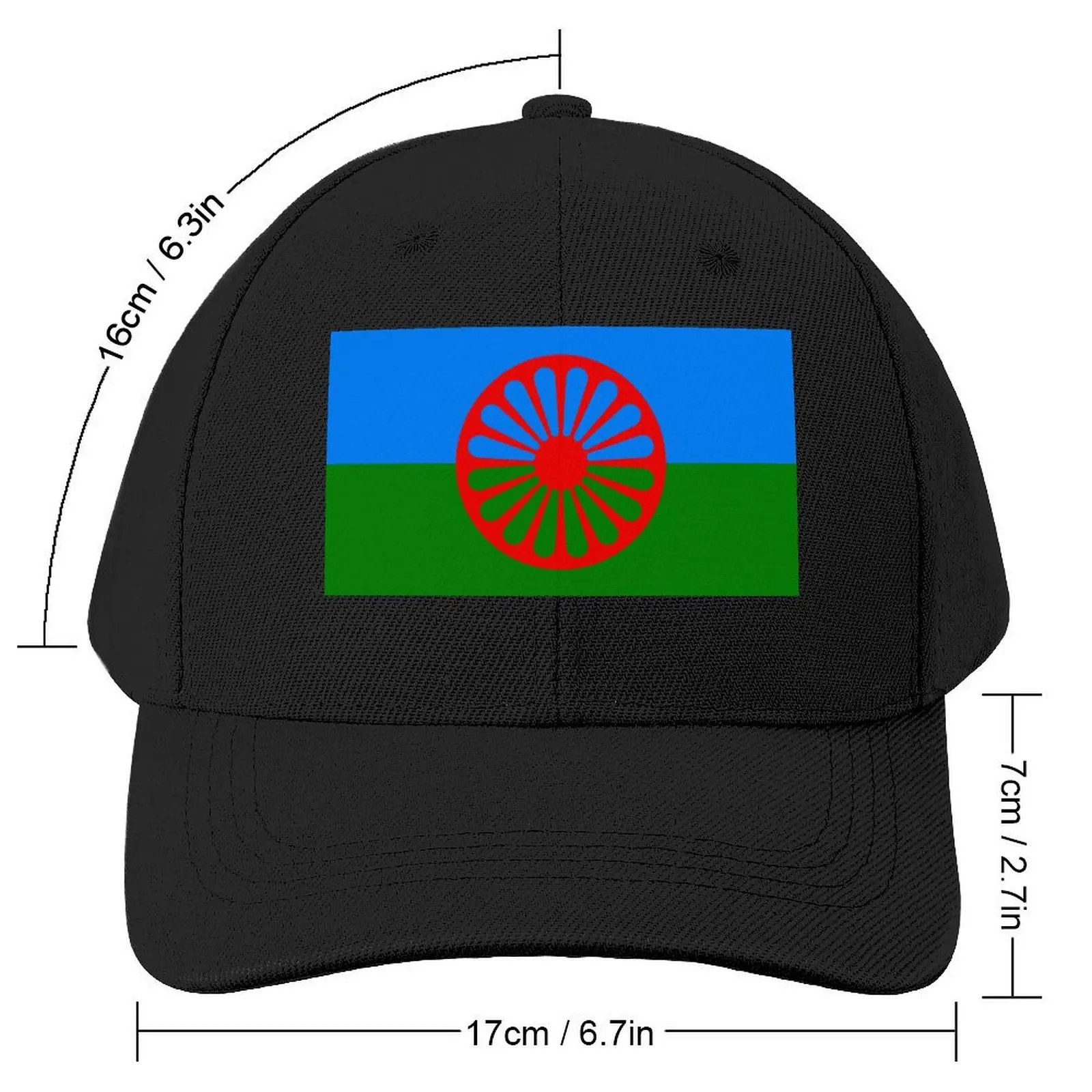 Flag of the Romani People - Romani FlagCap Baseball Cap Christmas Hat Anime Hat Kids Hat Men's Baseball Women's