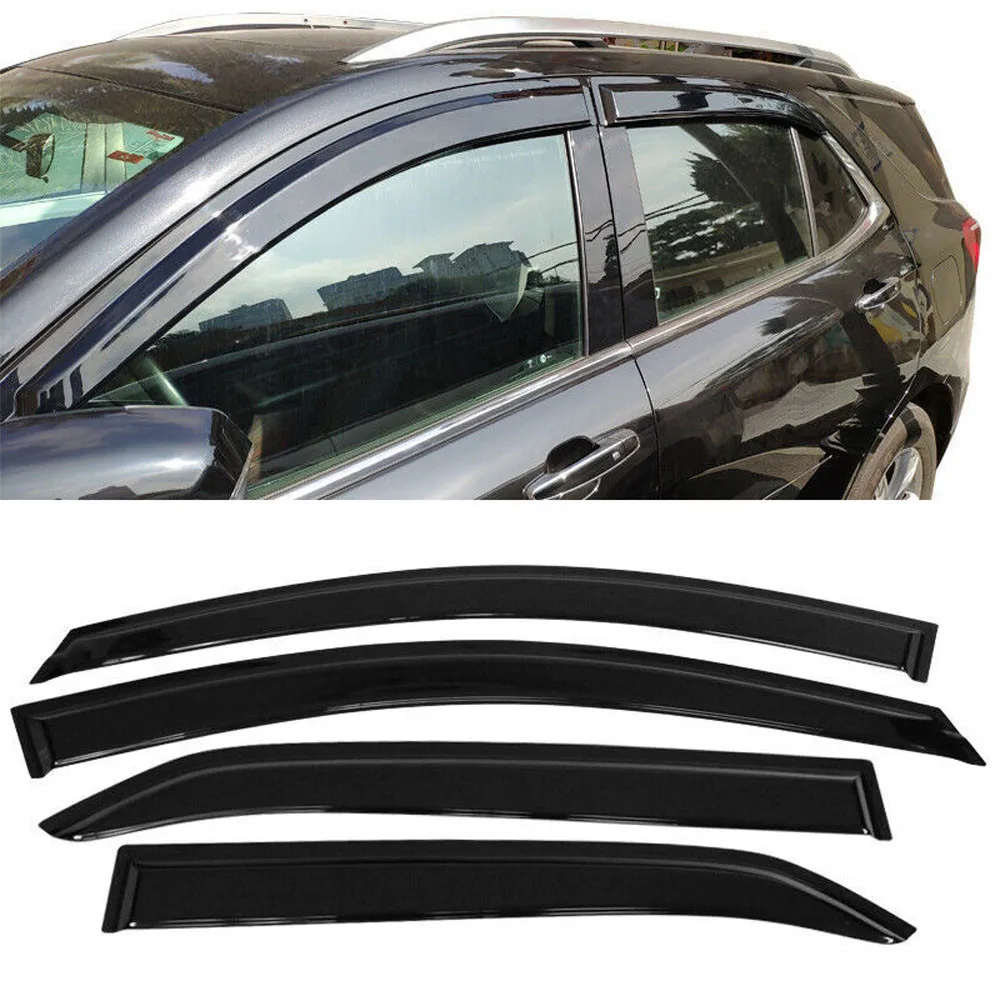 

For 2018-2024 Chevy Equinox Window Visor Vent Sun Rain Deflector Guards 4PCS Set