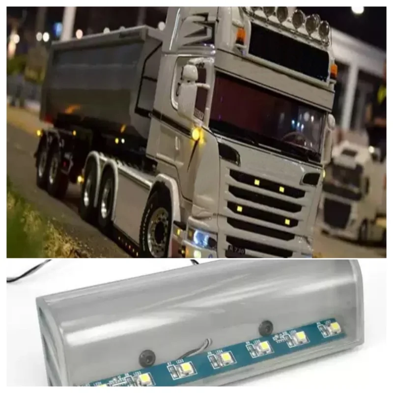 

LESU CNC Cover Metal Led Light Box For 1/14 DIY Tamiyay RC Tractor Truck Model Outdoor TH17021