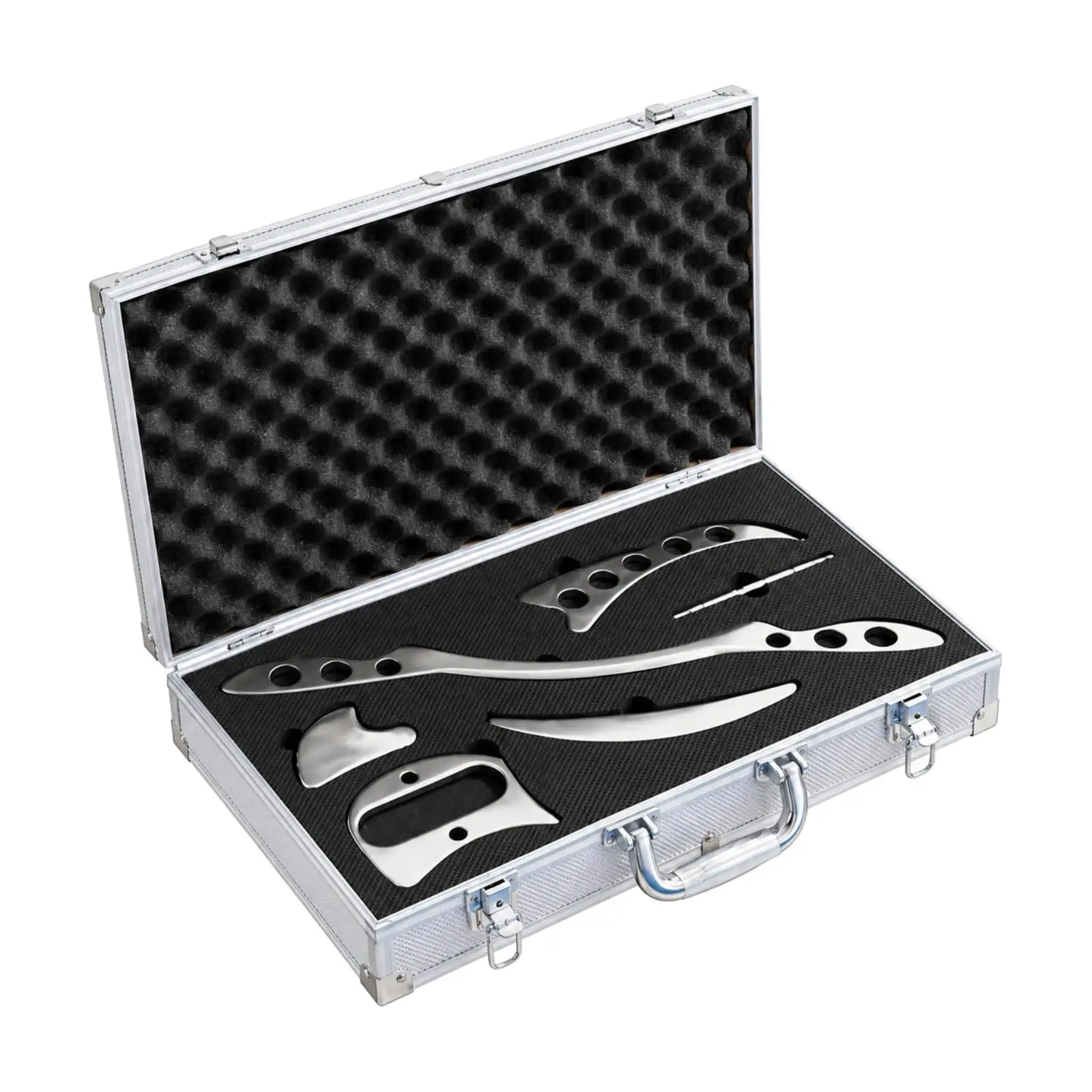 6 Pieces Stainless Steel Massage Tool Set Ergonomic Stainless Steel Muscle Scraper Set Deep Tissue Massage Scraper Rust-Proof