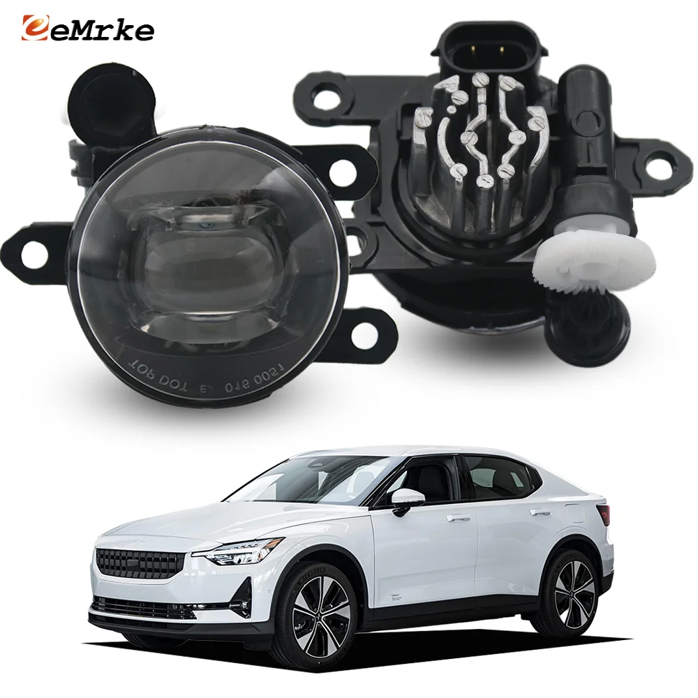 LED Fog Lights DRL For Polestar 2 2019 2020 2021 2022 2023 14W Pair H11 Factory Replace Fog Driving Car Daytime Running Lamp