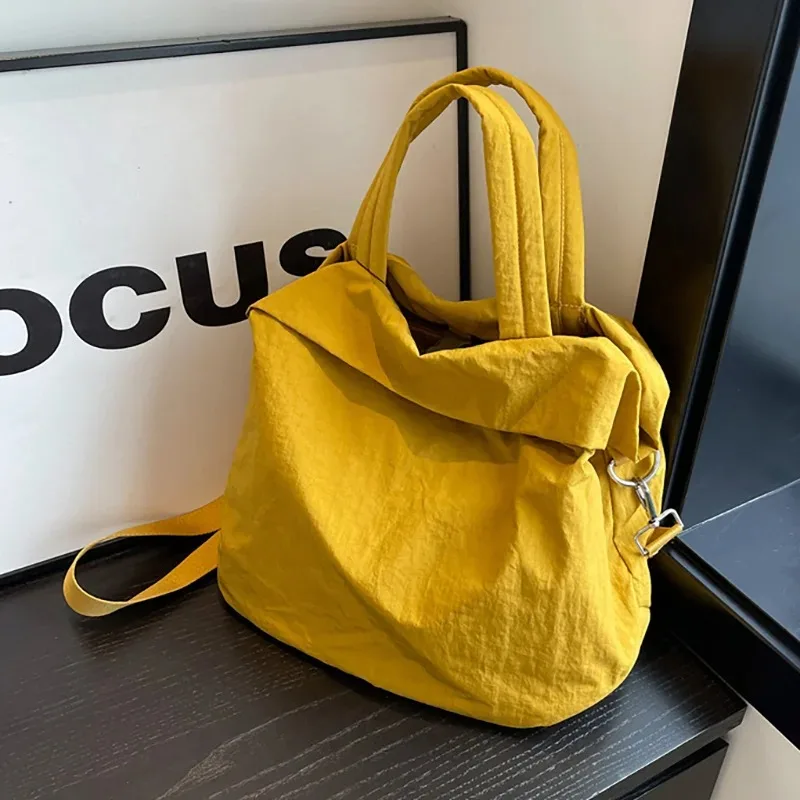 

Новые корейские женские сумки через плечо: модные, легкие, вместительные, нейлоновые, для шопинга