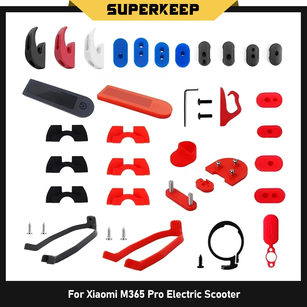 

For Xiaomi M365 Pro Kickscooter Dashboard Panel Protective Case Hook Dust Plug Vibration Dampers Rear Fender Support Repair Part