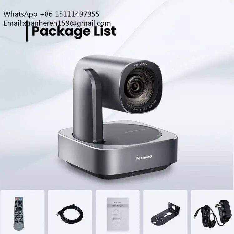 Professional Live Streaming System AI Auto-Tracking 20X Zoom NDI PTZ Camera with Joystick Controller for Live Broadcast