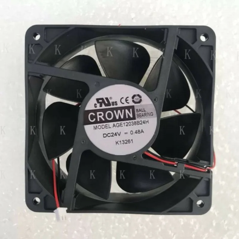 

C ДЛЯ КОРОНА AGE12038B24H 24 В 0,48 А 2-проводной 12O*120*38 Вентилятор для корпуса