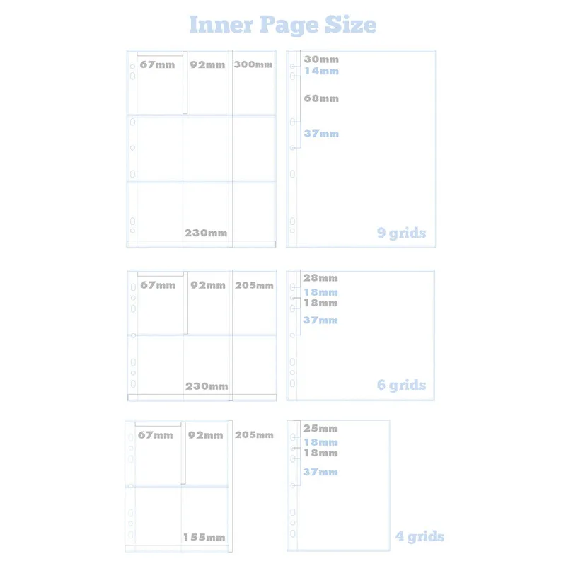 4/6/9 Space 3 inch Kpop Photo Card Binder Large Capacity Idol Photocard Album Collect Book Loose-leaf Photocard Binder