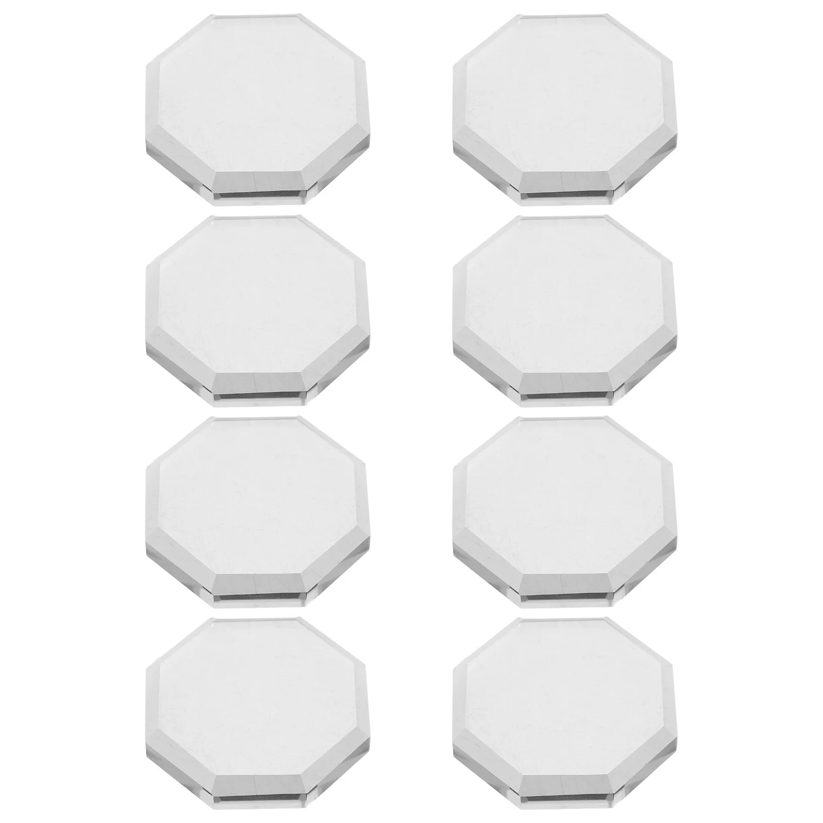 

8Pcs Glass Sewing Pattern Weights Octagonal Clear Fabric Cutting Tools for Quilters Dressmakers Home Craft Projects