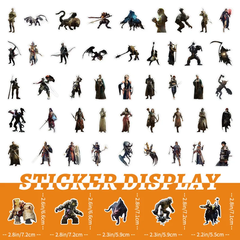 10/25/50Pcs Monster Stickers Graffiti Waterproof Game Sticker Luggage Suitcase Notebook Laptop Motorbike