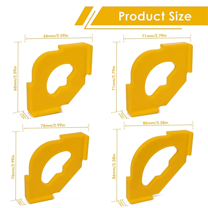 ABUG-Router Eckklemme Router Rundbohrer Vorlage Gerade Abschrägung Locator Schnellspanner Für Holzbearbeitung B