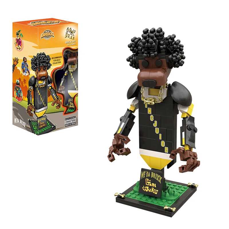 Snoop Dogg sous licence officielle Hip Hop Totem Art canin brique blocs de construction soldats figurines accessoires 4X4 hors route cadeaux bricolage