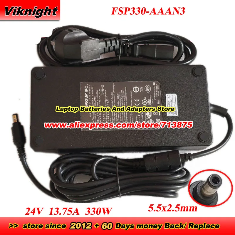 24V 13.75A 330W AC Adapter FSP330-AAAN3 Power Supply with 5.5x2.5mm tip