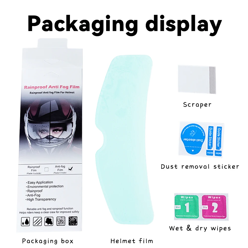 Anti Fog Films for Motorcycle Helmet Anti-Fogging Stickers A Must-have for Riders in Winter Very Thin Moto Helmets Parts image 4