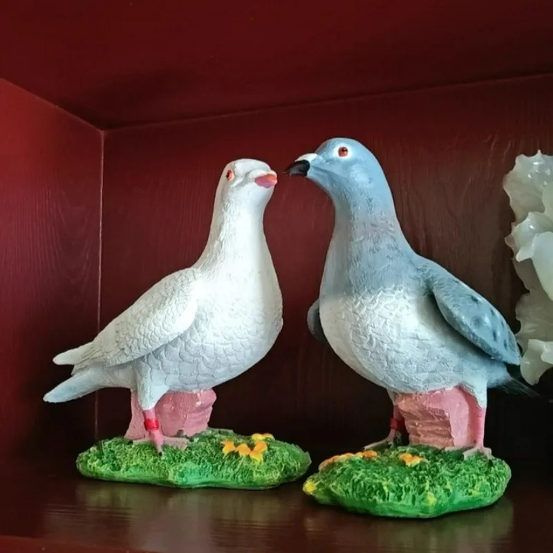 Simulation pigeon animal resin handicrafts garden villa yard decoration bird ornament living room creative home