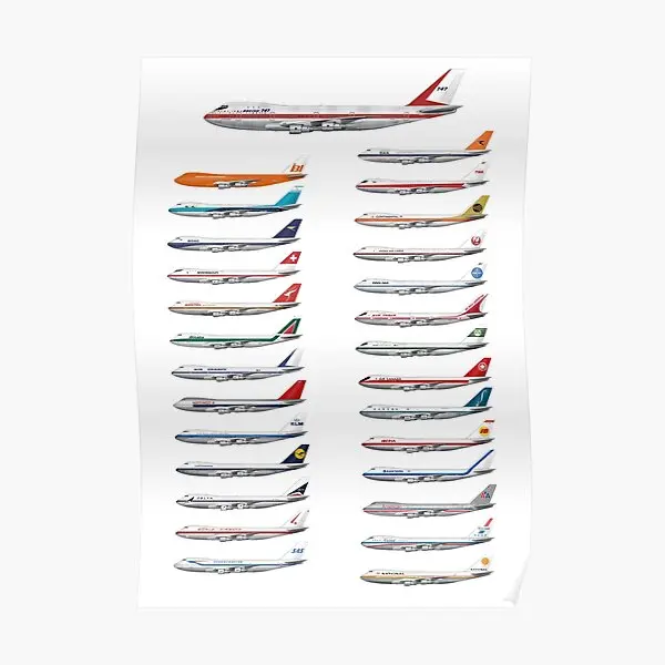 Launch Ers For The Boeing 747  Poster Wall Decor Painting Decoration Vintage Picture Modern Print Art Mural Home Room No Frame