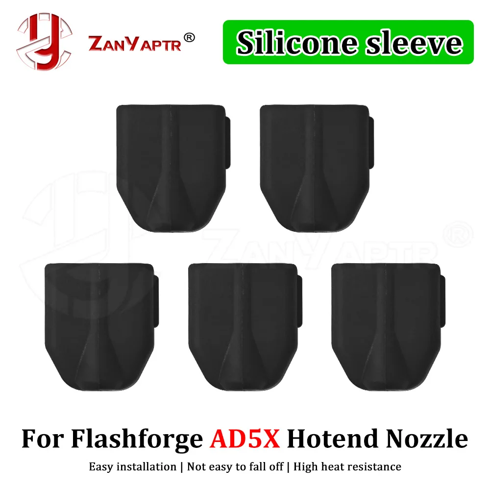 

For Flashforge AD5X Silicone Socks High Temperature Resistant Hotend Cover for AD5X 3D Printer Accessories