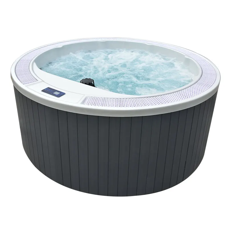 Bigeer BG-8811 2025 Modern Rectangular Square Design Acrylic Hydrotherapy Hot Tub Whirlpool Spa Balboa Control Villas 6 People