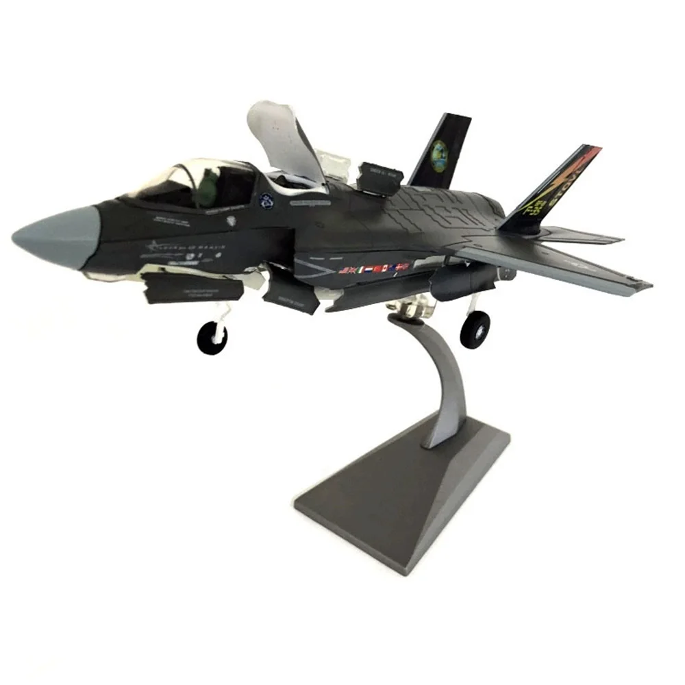 Diecast 1:72 Scale US Air Force F-35 Lightning B Metal Fighter Simulation Alloy Military Model Toy Collection Gift Mini Decor