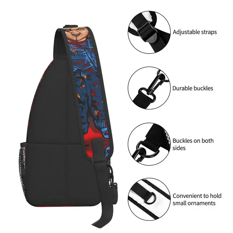 Kind Spielen Fan Art Sling Brust Crossbody-tasche Männer Kühlen Schulter Rucksack für Reise Radfahren